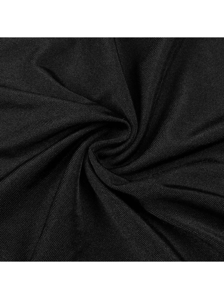 Chain Patchwork Backless One-shoulder Dress - Image 18