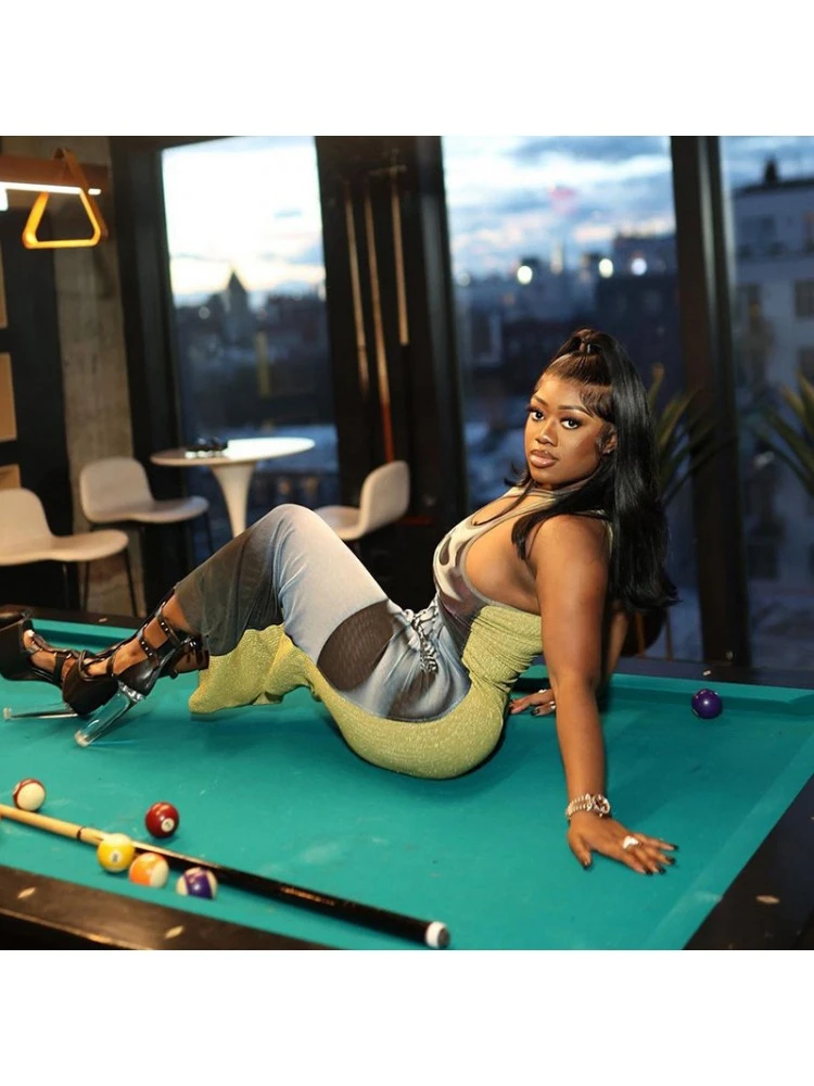 Skull Printed Bodycon Sleeveless Dress - Image 8