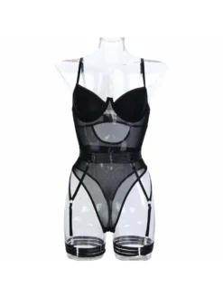See Through Halter Neck Backless Sexual Sets