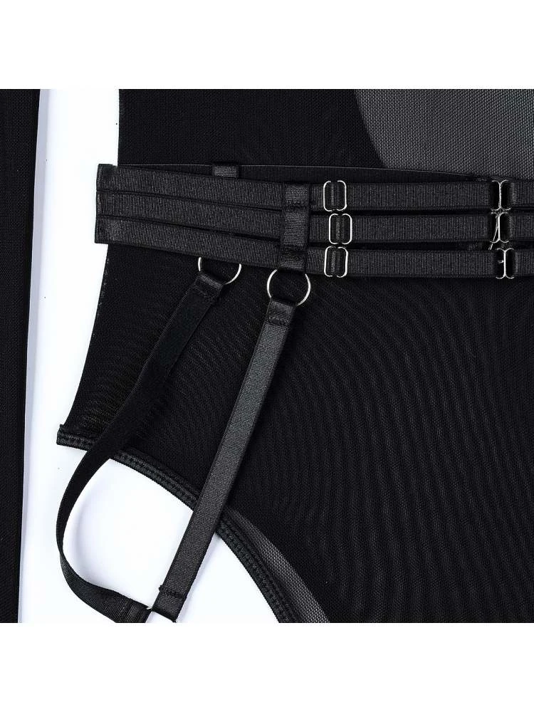 See Through Halter Neck Backless Sexual Sets - Image 6