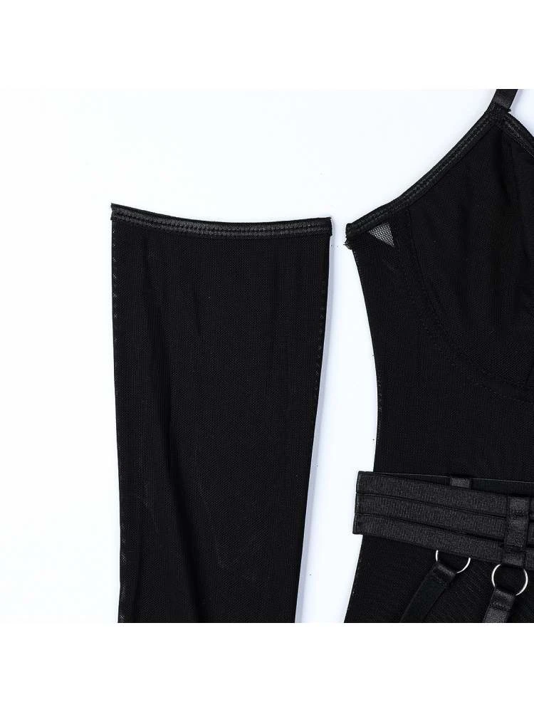 See Through Halter Neck Backless Sexual Sets - Image 7