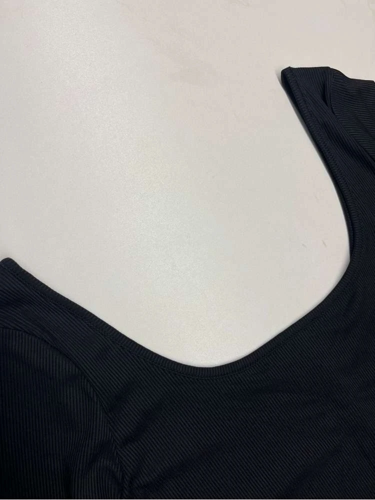 Hotfix Rhinestones Patchwork Zipper Rompers - Image 7