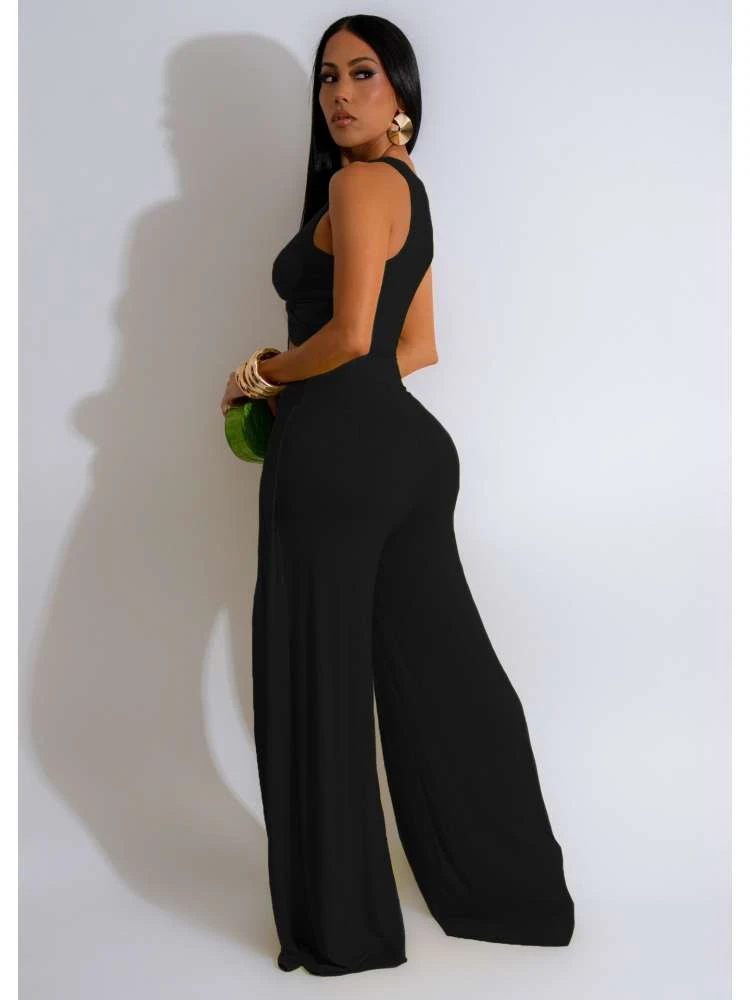 Knot Front High Rise Cropped Pant Sets - Image 2