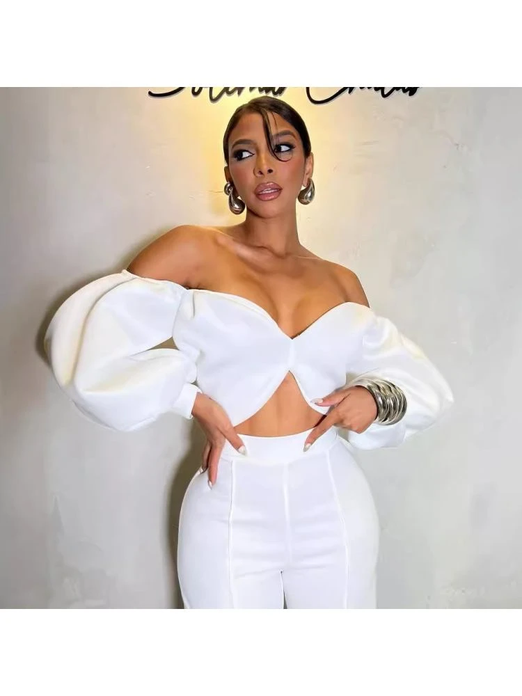 Patchwork High Rise Straight Pant Sets