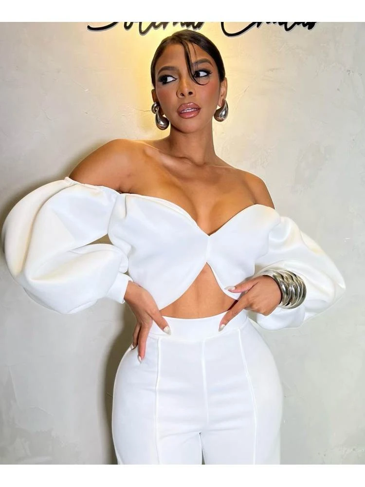 Patchwork High Rise Straight Pant Sets - Image 6