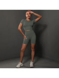 Solid Color Skinny Yoga Sets