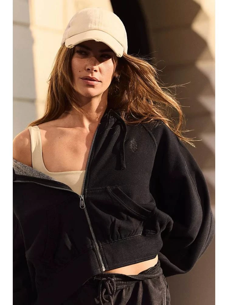 Patchwork Hooded Loose Coats - Image 2