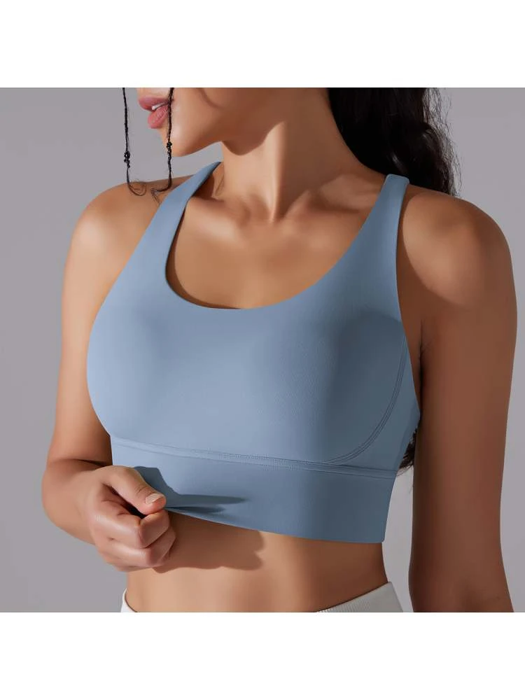 Solid Color U Neck Cropped Tank - Image 2