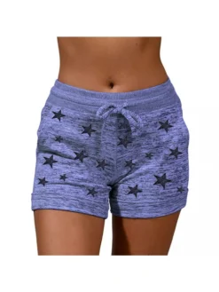 Shirred Mid-rise Cropped Short Pants