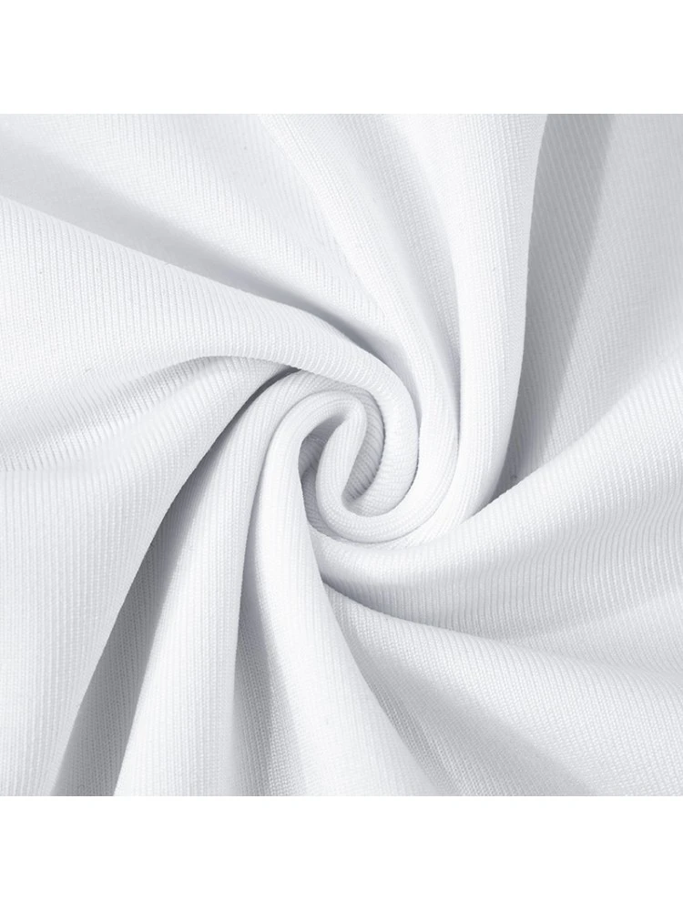 Patchwork Ruched One-shoulder Skirt Sets - Image 19