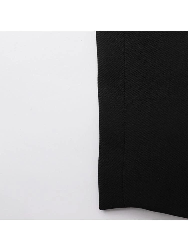 Colorblock Patchwork Long Sleeves Blazers Dress - Image 12