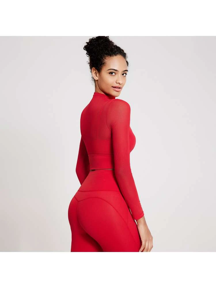 Patchwork Highneck Cropped Tank - Image 4