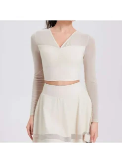 Patchwork Ruched Sporty Tank