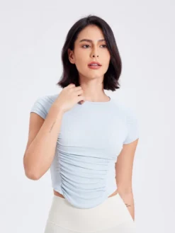 Ruched Slim Sporty Tank