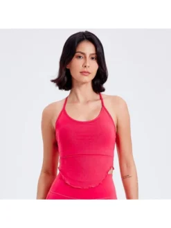 Patchwork Spaghetti Straps Bodycon Top