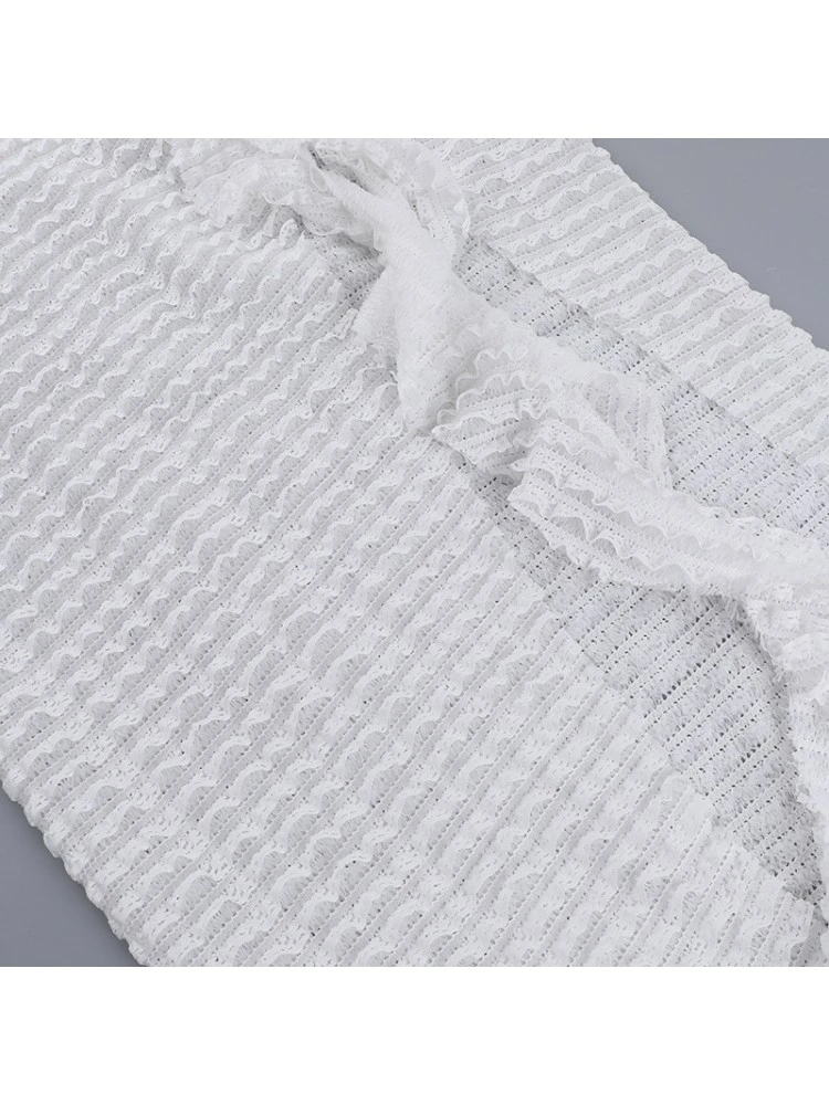 Patchwork Lace Backless Skirt Sets - Image 14