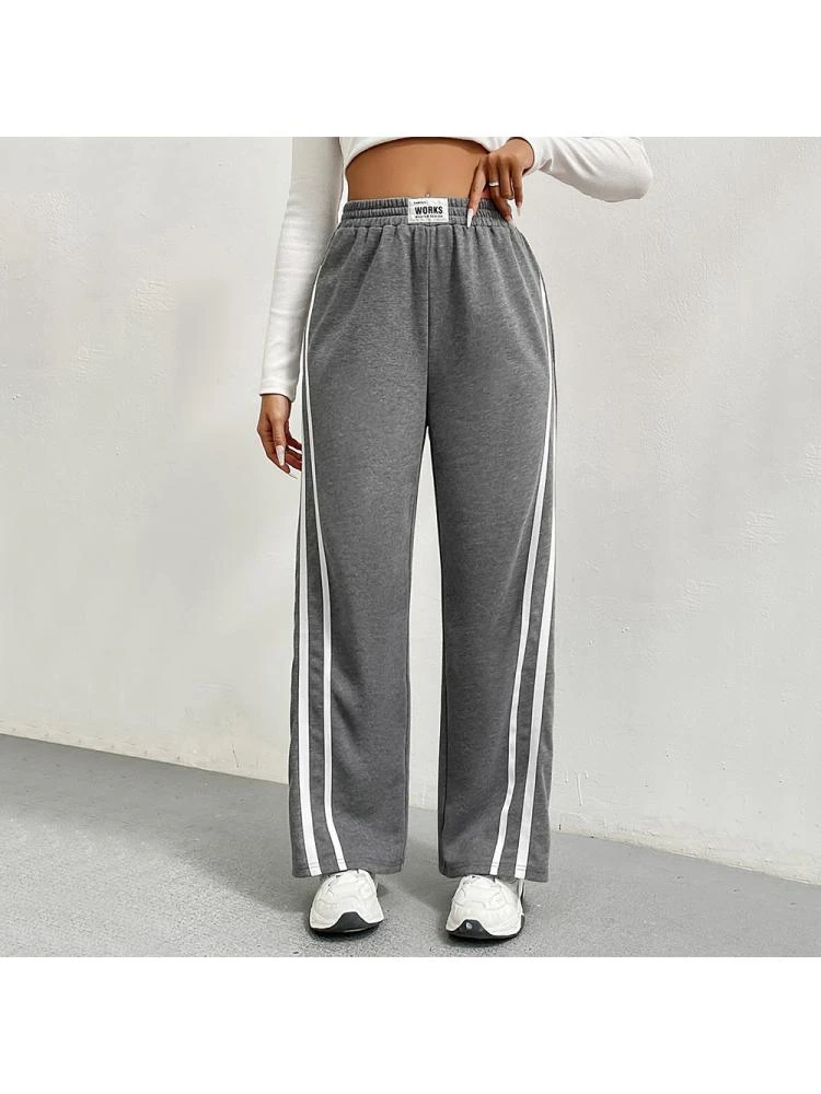 Patchwork Knitting Loose Pants