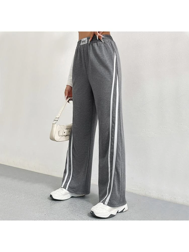 Patchwork Knitting Loose Pants - Image 2