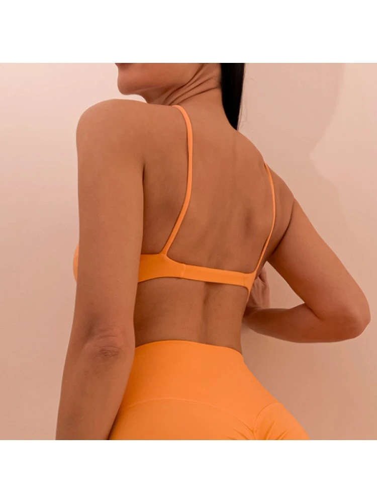 Hollow-out Spaghetti Straps Backless Sporty Tank - Image 2