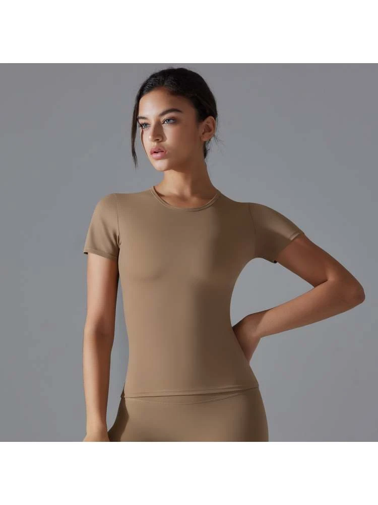 Round Neck Regular Sleeve Skinny Tank - Image 7