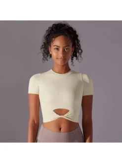 Bow Hollow-out Bodycon Sporty Tank