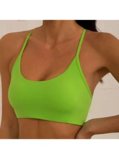 Lace Up Spaghetti Straps Cropped Tank