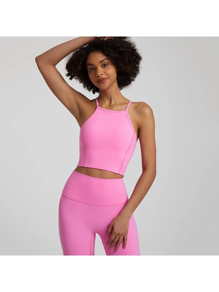 Hollow-out Crewneck Cropped Tank