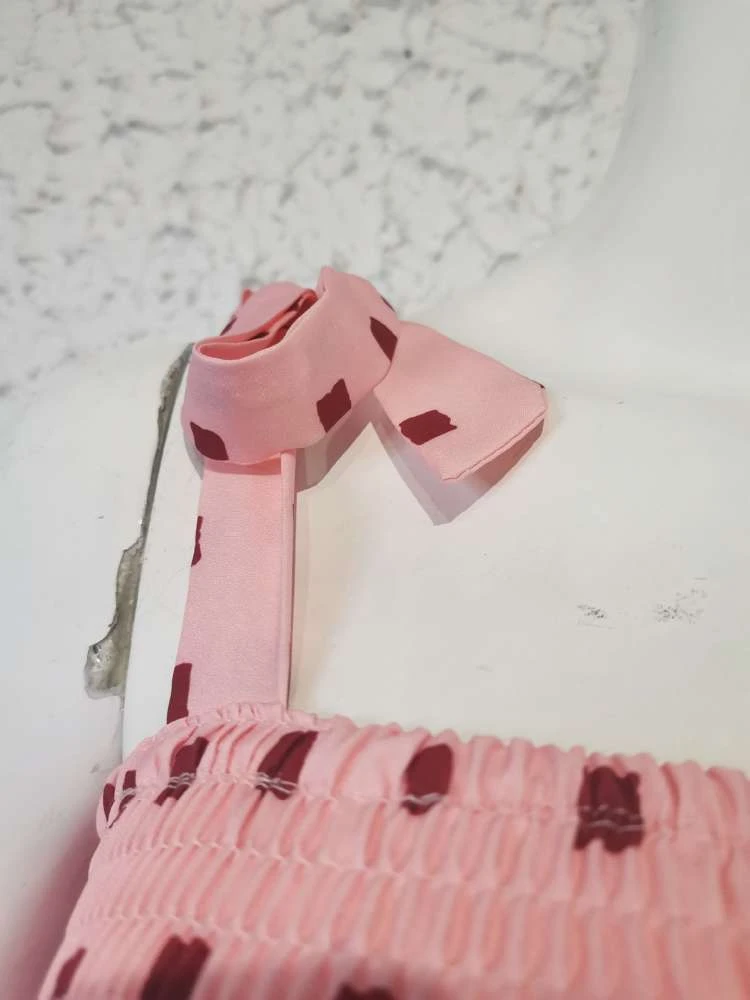 Tie-wrap Dots Baggy Sleeveless Bohemia Dresses - Image 6