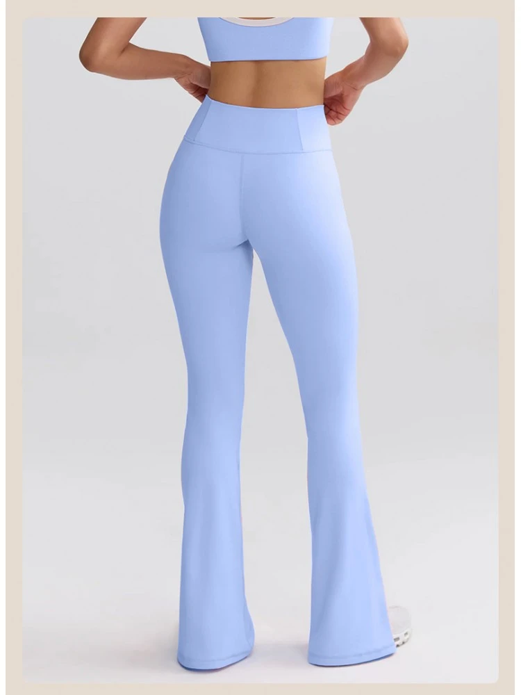 Vertical Reflective Flared Leggings - Image 4