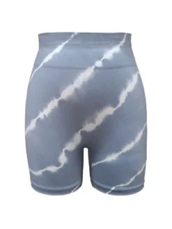 Striped Tie Dye Bodycon Short Pants