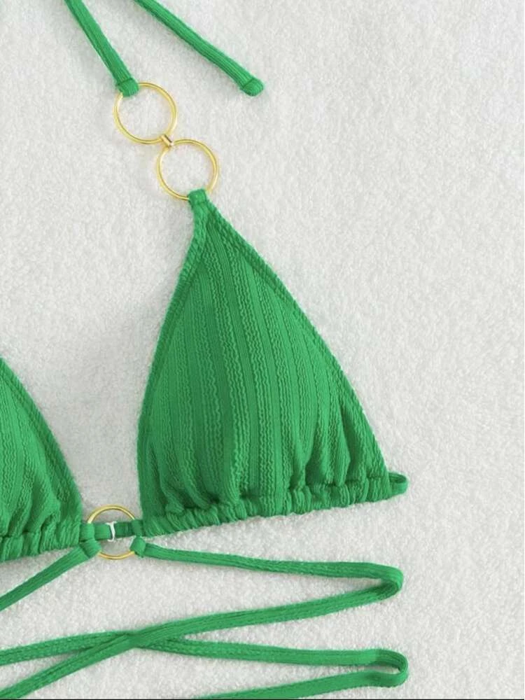 Halter Tie-wrap Backless Bikinis - Image 9