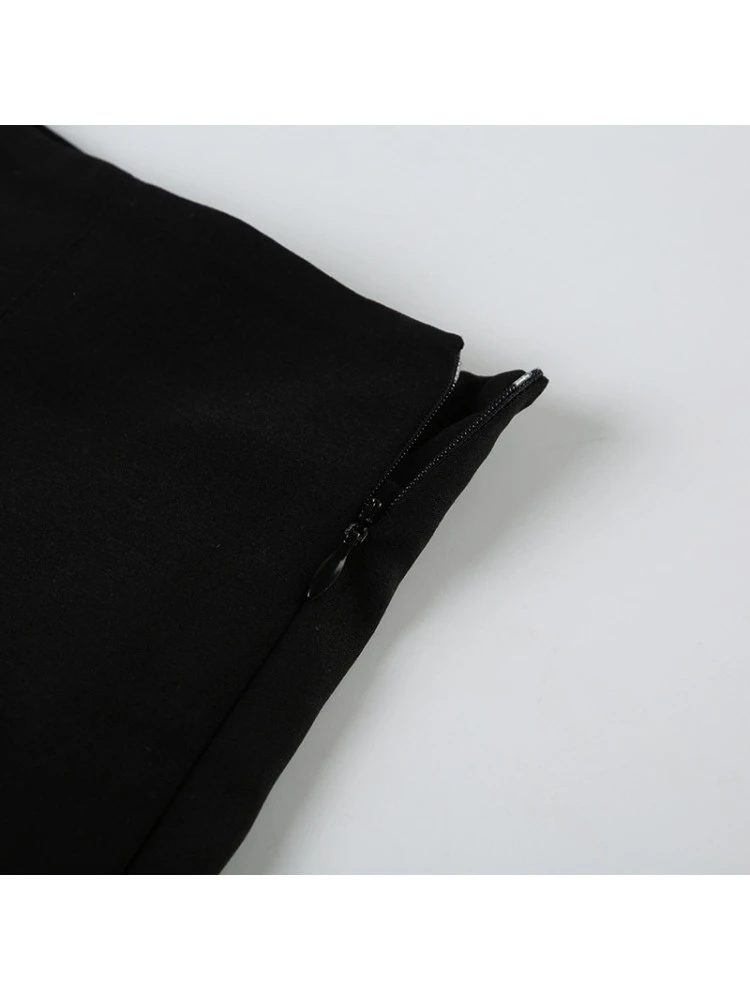 Solid Color Ribbon Bow High Rise Skirts - Image 11