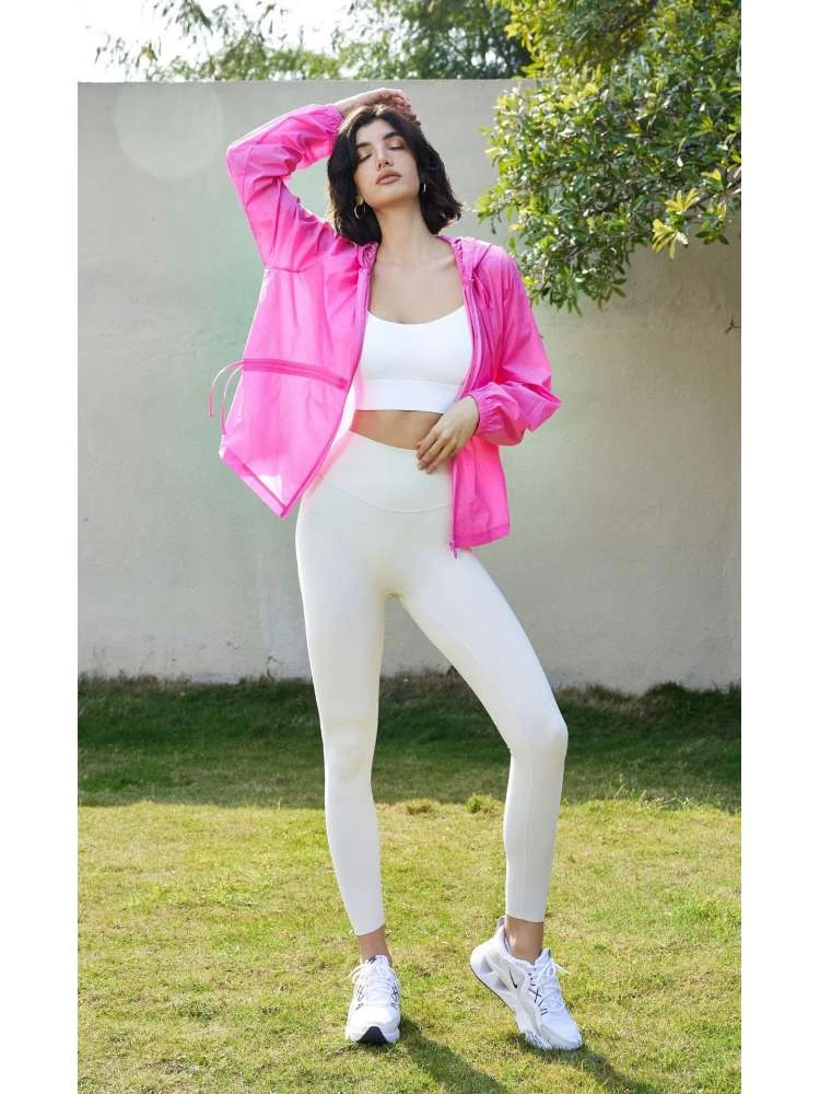 Drawstring Solid Color Zipper Coat