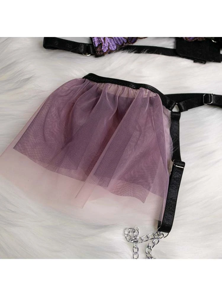 Hollow-out Spaghetti Straps Backless Sexual Sets - Image 11