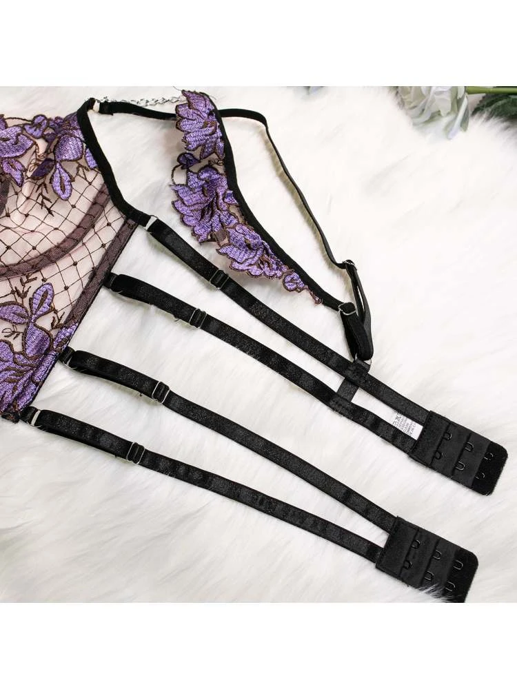 Hollow-out Spaghetti Straps Backless Sexual Sets - Image 12