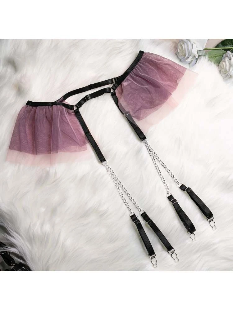 Hollow-out Spaghetti Straps Backless Sexual Sets - Image 13