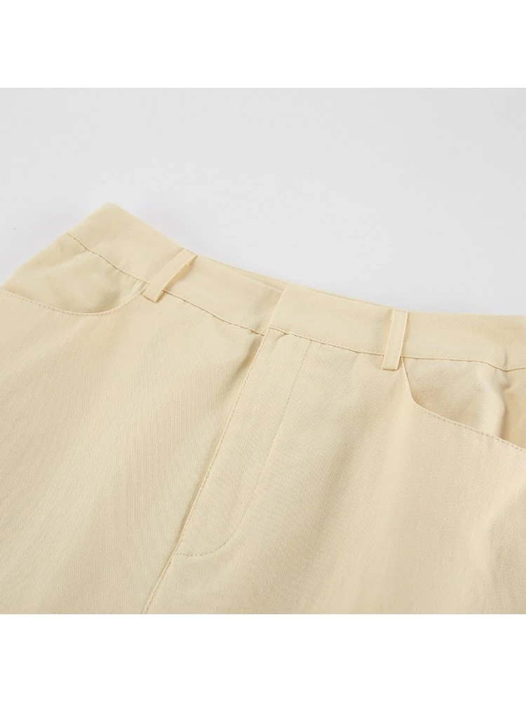 Patchwork Split Hem Cotton Skirts - Image 10