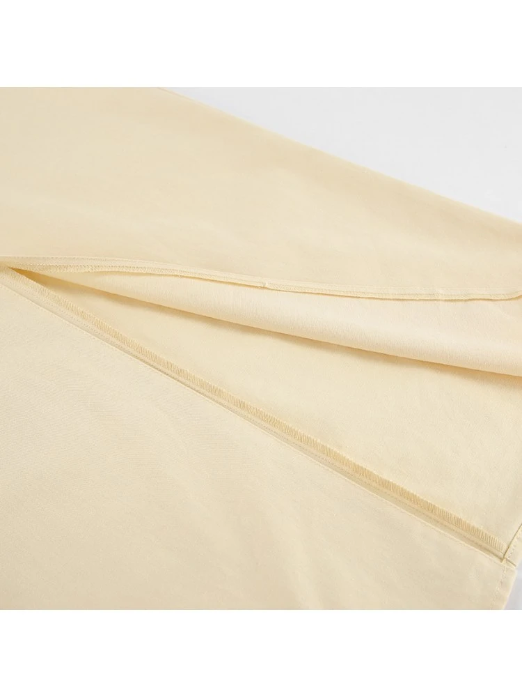 Patchwork Split Hem Cotton Skirts - Image 12