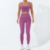 Polka Dots High Rise Cropped Yoga Sets