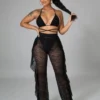 Sexy Black Bikini Three Piece Sets